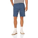 Amazon Essentials Herren Chinoshorts, 23 cm, Schlanker Schnitt, Blau, 28W