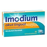 IMODIUM® akut lingual - Soforthilfe bei akutem Durchfall – Schmilzt sofort auf der Zunge - 12 Tabletten