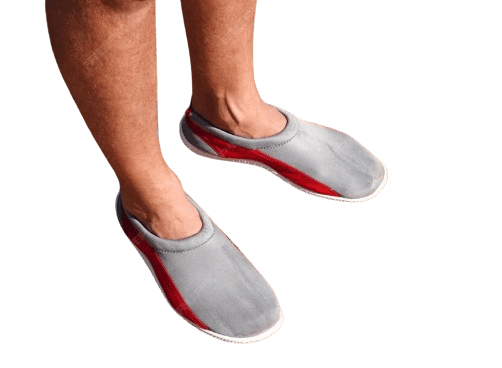 Grau rote Badeschuhe für Ägypten