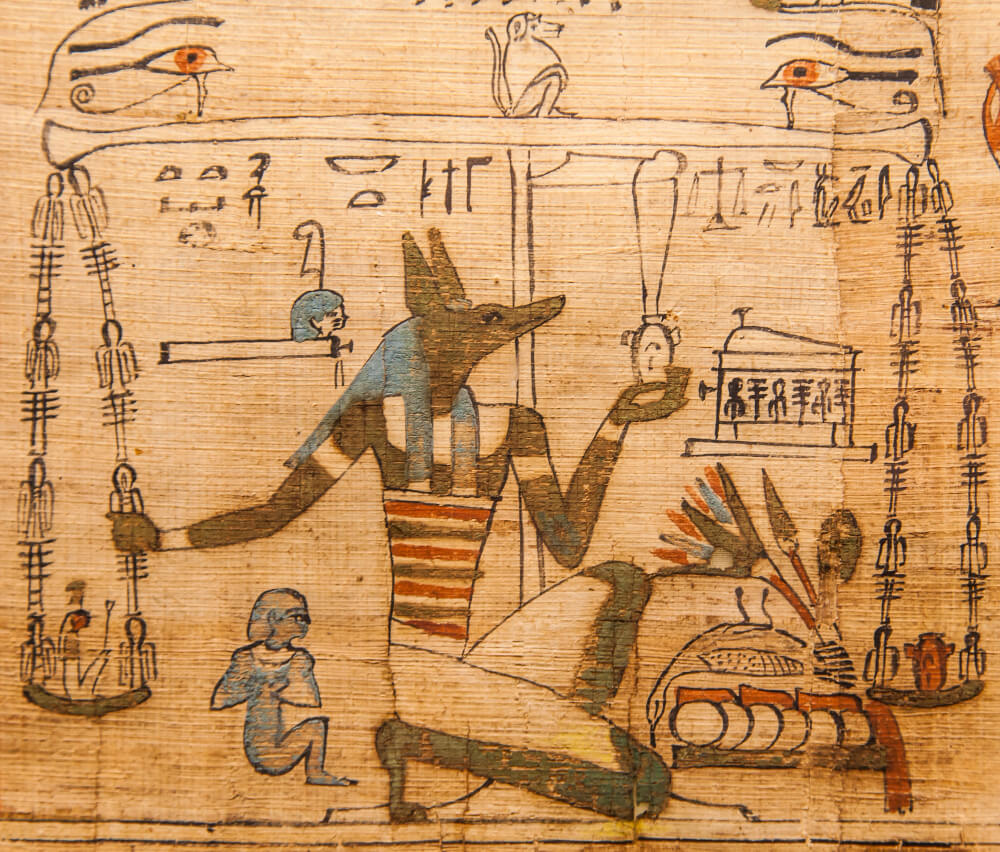 Ägyptische Kunst auf Papyrus