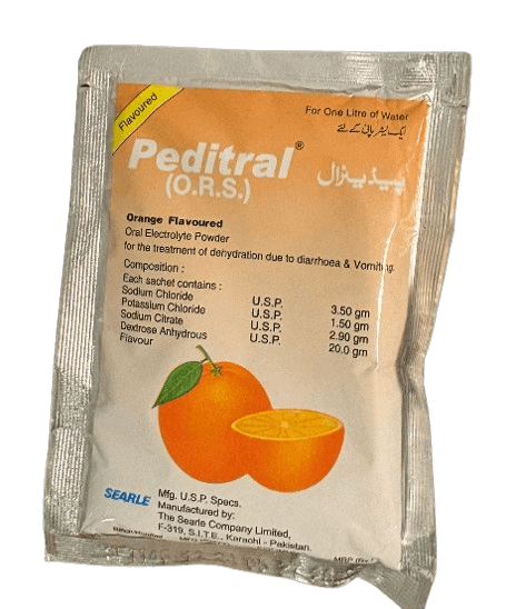 Ägyptisches Elektrolyt Verpackunng Orange